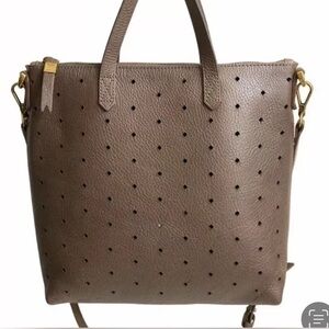 Madewell The Transport Crossbody Bag Brown Geo Holepunch